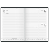 Buchkalender Mod. 795 62 2026 | A5, Kunststoff, schwarz